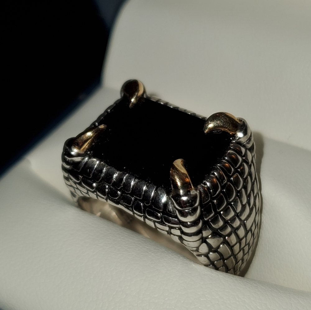 EFFY 18k and 925 mens ring 11.5
